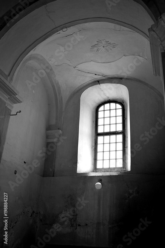 Inside the church. Fortified medieval saxon evangelic church  in Veseud, Zied, is a village in the commune Chirpăr from Sibiu County, Transylvania, Romania, first attested in 1379 photo