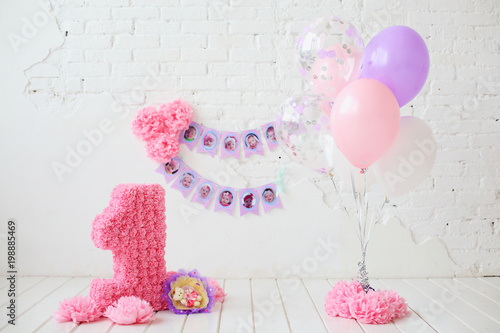 decoration for first birthday smash the cake
