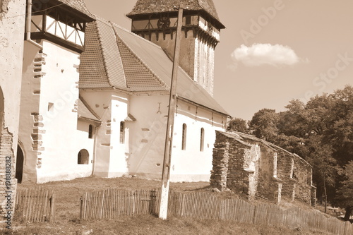 Fortified medieval saxon evangelic church  in Veseud, Zied, is a village in the commune Chirpăr from Sibiu County, Transylvania, Romania, first attested in 1379 photo