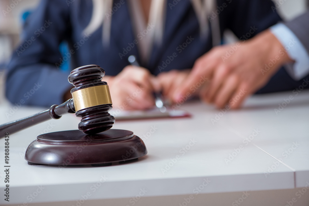Judge and his gavel in law concept Judge and his gavel in law concept