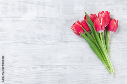 Fototapeta Naklejka Na Ścianę i Meble -  Red tulip flowers bouquet