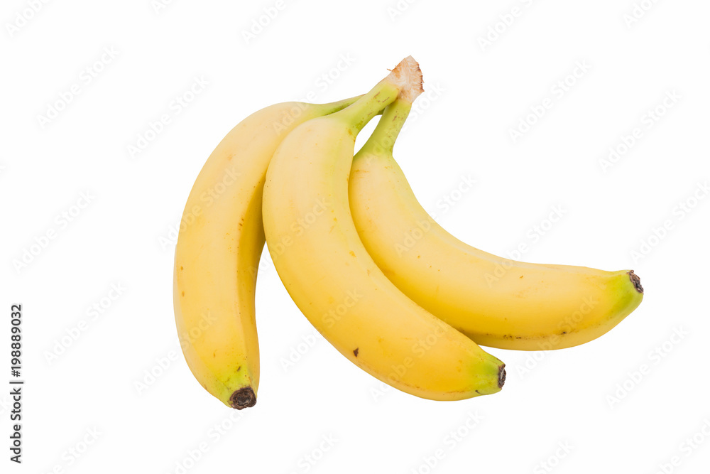 Sweet banana isolated on white background