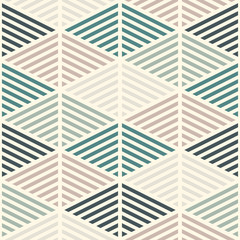 Canvas schilderij Ruiten patronen Gearceerde ruiten geometrisch motief  © funkyplayer