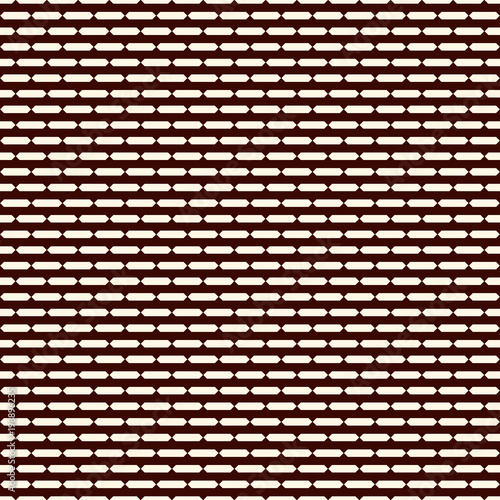 Seamless surface pattern with broken horizontal lines. Dashes motif. Repeated rectangle blocks. Hatched wallpaper.