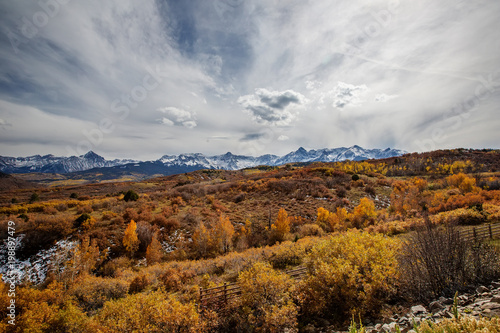 Amazing landscapes of San Juan national forest in Colorado, USA