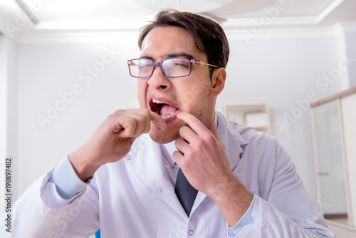 Dentist in medical concept in hospital