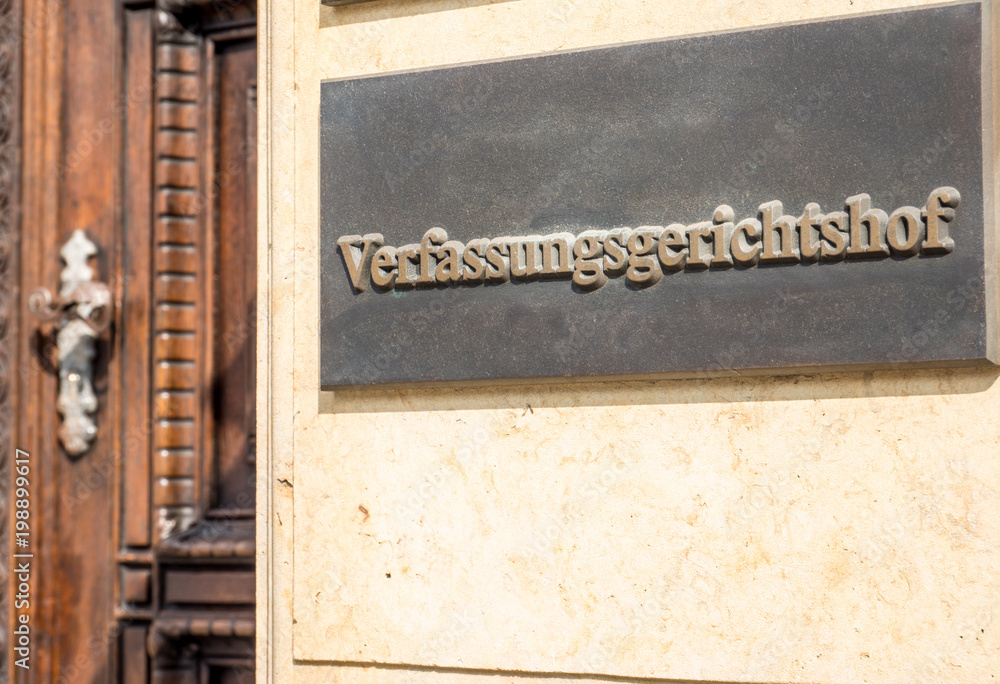 Fototapeta premium Verfassungsgerichtshof