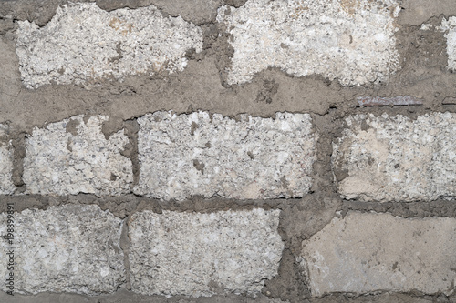Mörtel und Steine einer alten Mauer