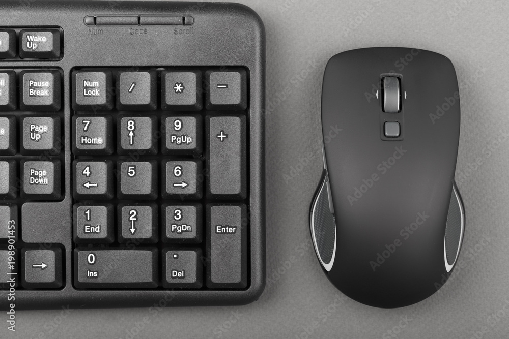 computer mouse near the keyboard computer mouse near the keyboard