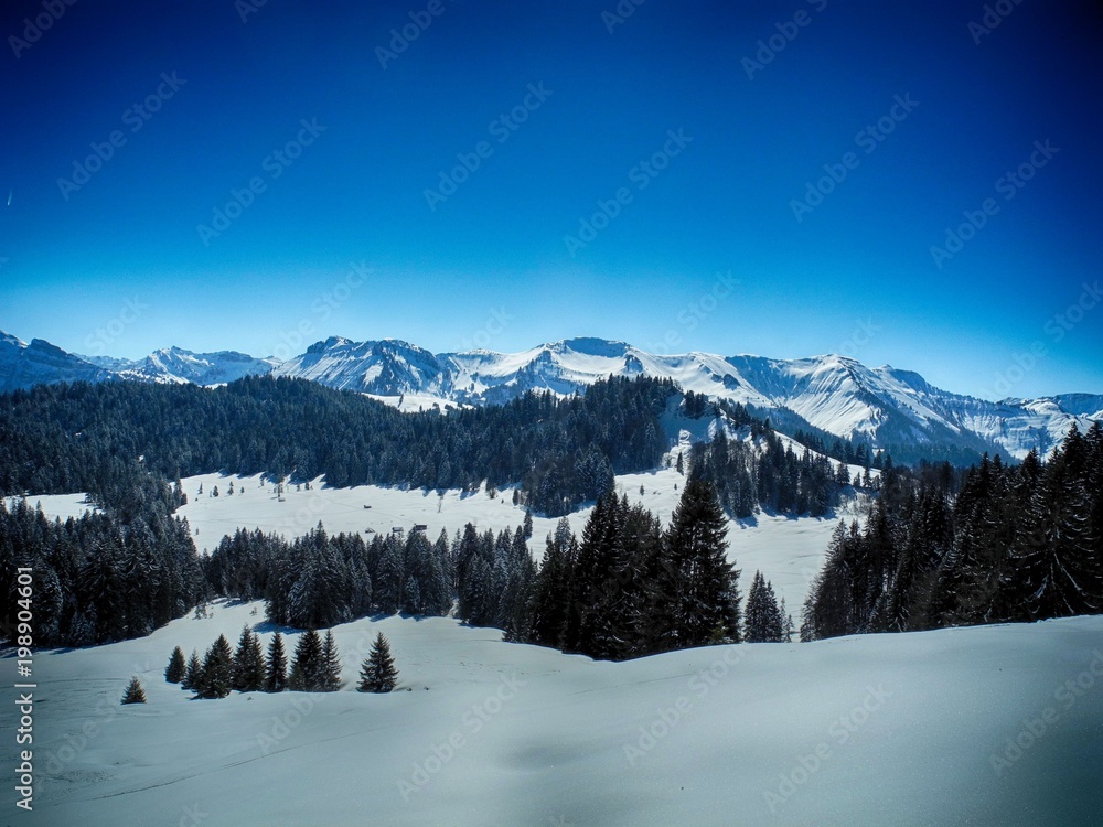 Winterlandschaft Berge