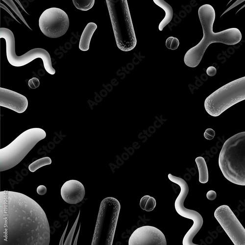 Different bacteria cells