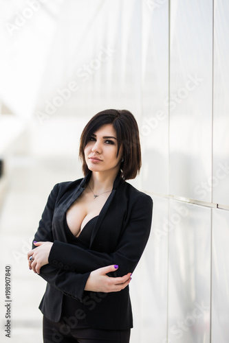 Happy Beautiful Business Woman in Office Hall. Business woman in office. Free Download Happy Beautiful Business Woman in Office Hall. Business woman in office. - GFXLoad