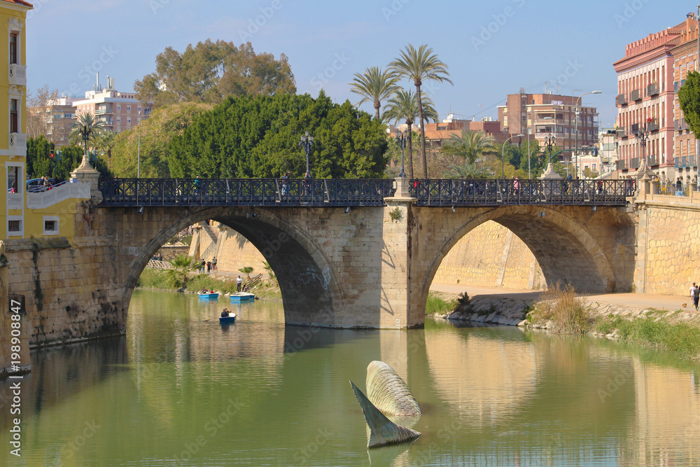 Naklejka premium Río Segura en Murcia, España