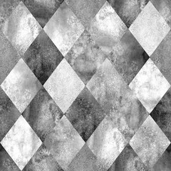 Fototapete Schwarz-weiße geometrische Muster Klassisches Argyle Karomuster Hintergrund  © Olga