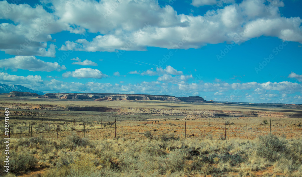 Route 66 Desert Landscape Scenery