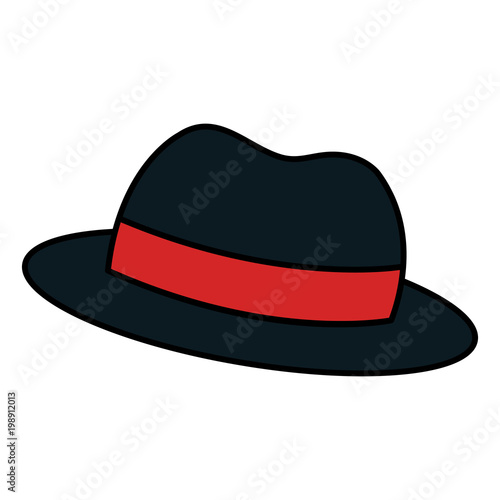 hat hipster style icon vector illustration design