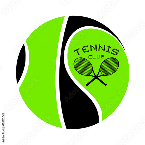 Design of tennis emblem