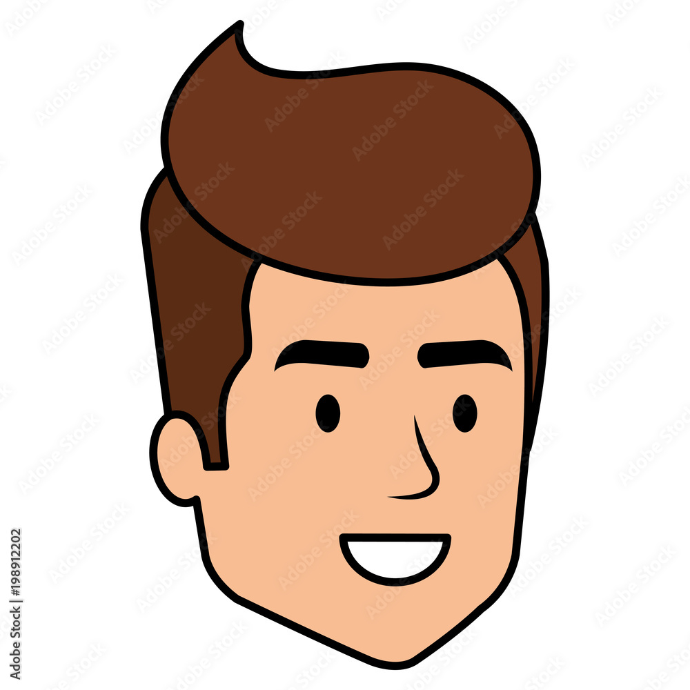 young man head avatar character vector illustration design young man head avatar character vector illustration design