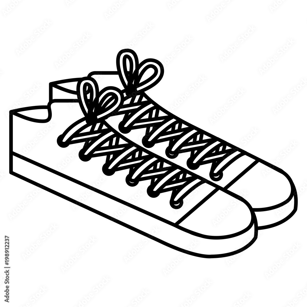shoes style young icon vector illustration design shoes style young icon vector illustration design