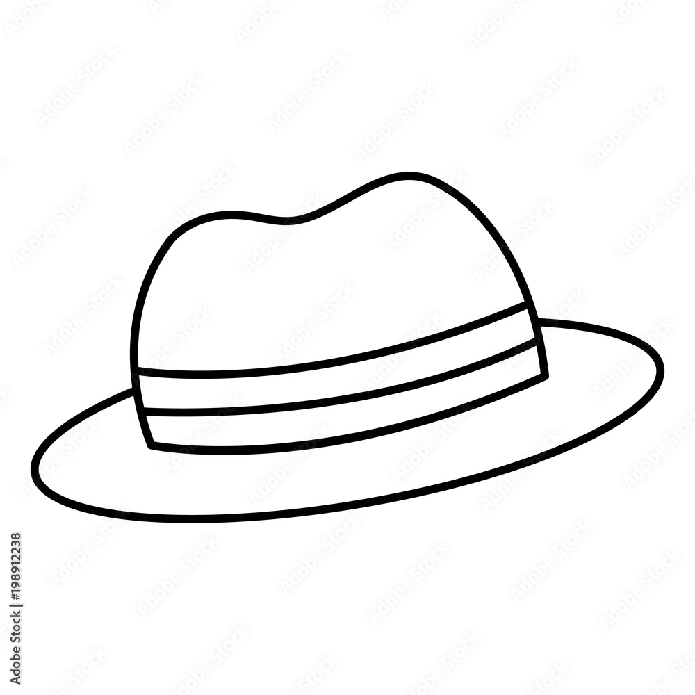 hat hipster style icon vector illustration design hat hipster style icon vector illustration design
