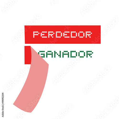 Loser and winner message in spanish