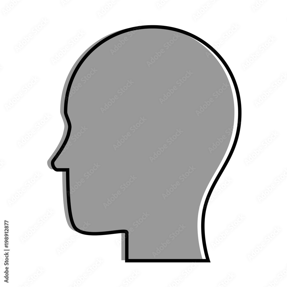 human profile isolated icon vector illustration design human profile isolated icon vector illustration design