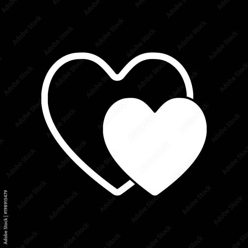 Realistic human heart isolated on black background