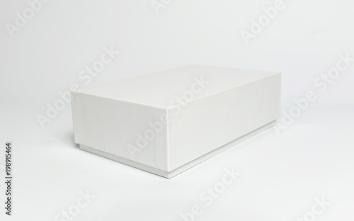 White box isolated on white background. © Suraphol