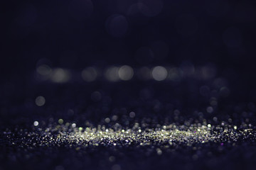 glitter vintage lights background gold silver blue