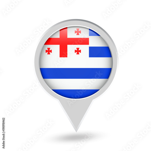 Adjara (Autonomous region of Georgia) Flag Round Pin Icon