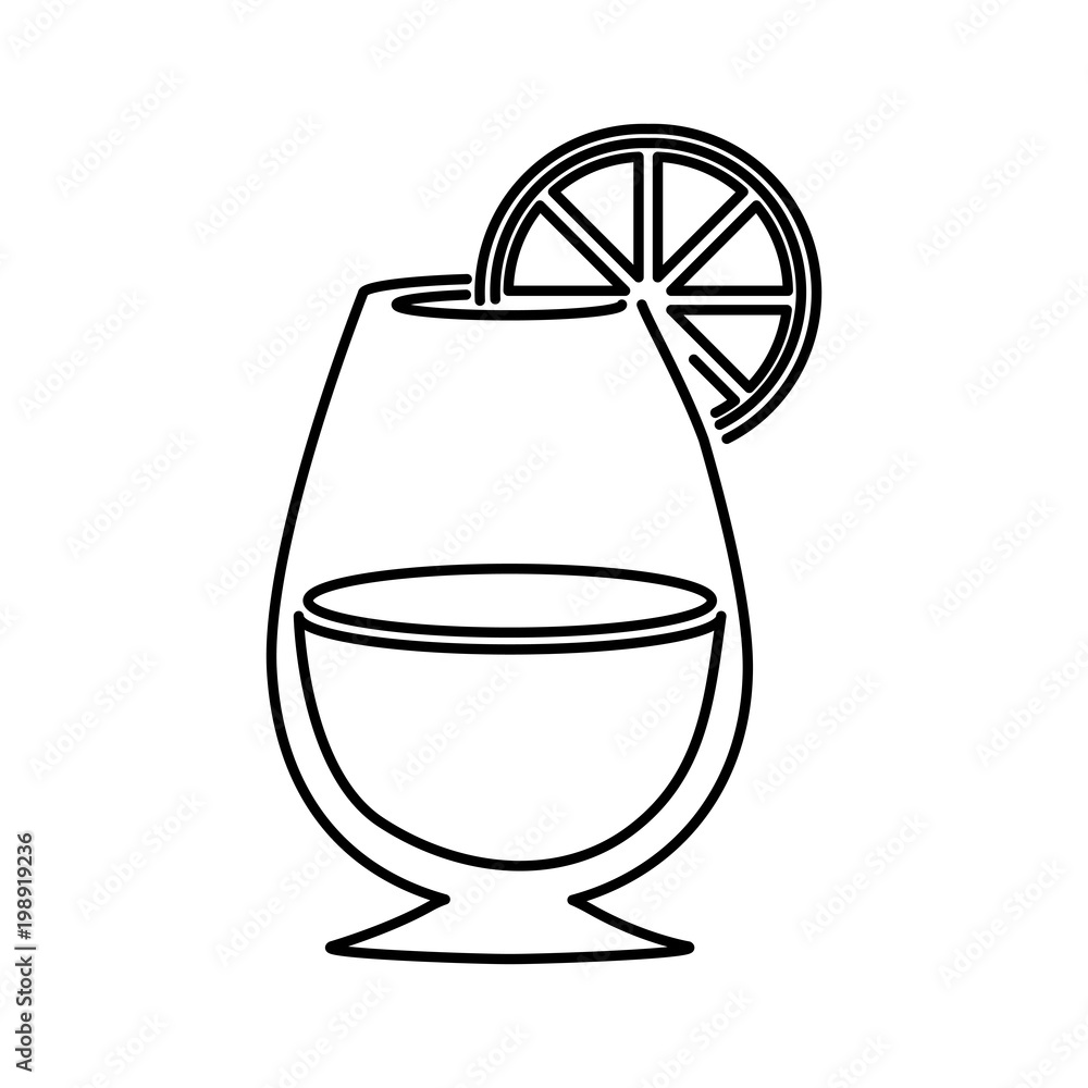 cocktail cup with citrus fruit cocktail cup with citrus fruit