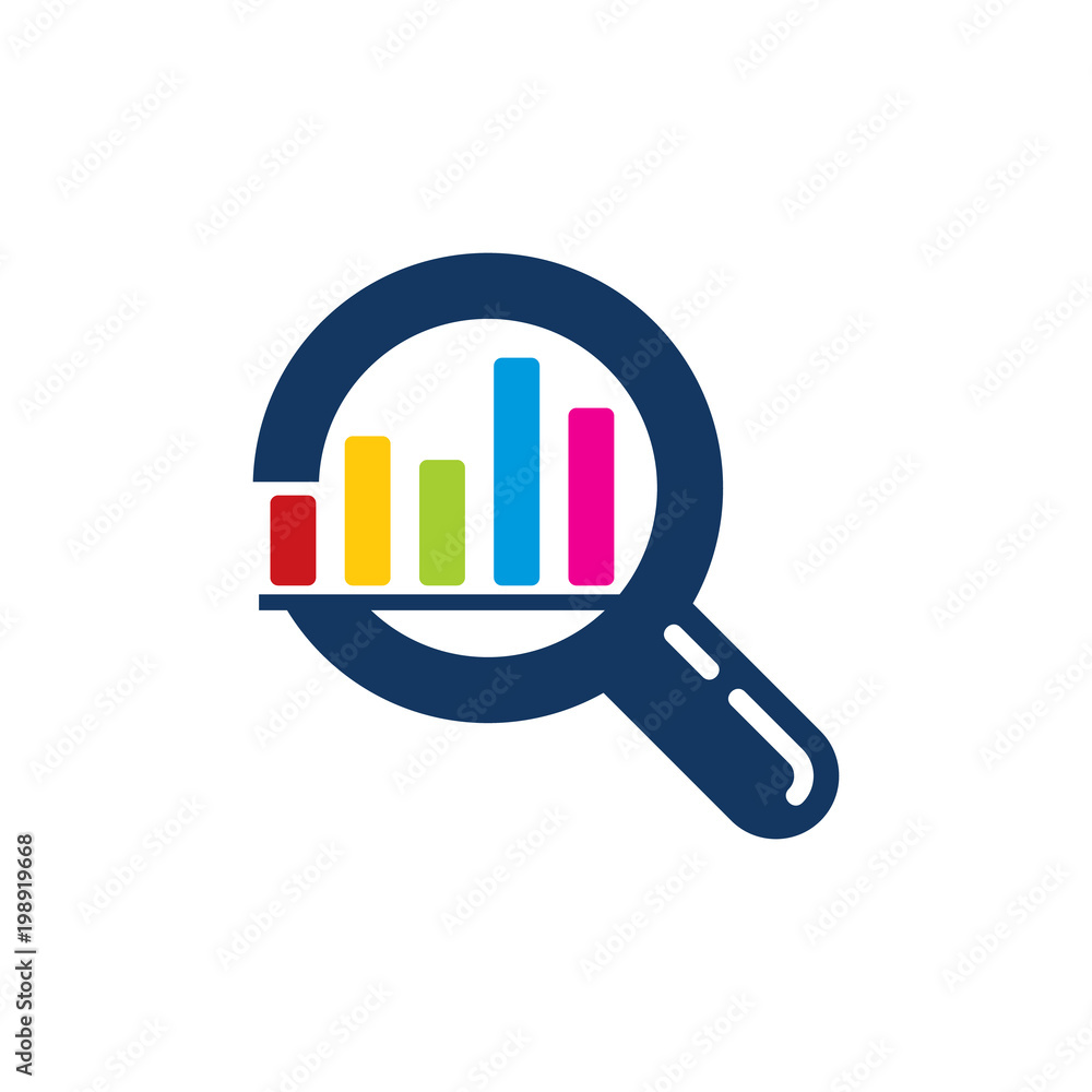 Graph Find Logo Icon Design Graph Find Logo Icon Design