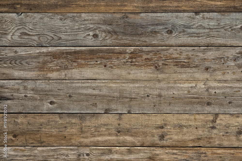Old faded dull pine natural dark wooden wood wall background texture photo horizontal plank