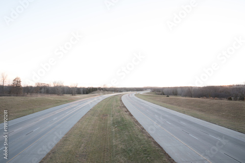 Country freeway and during quiet hours