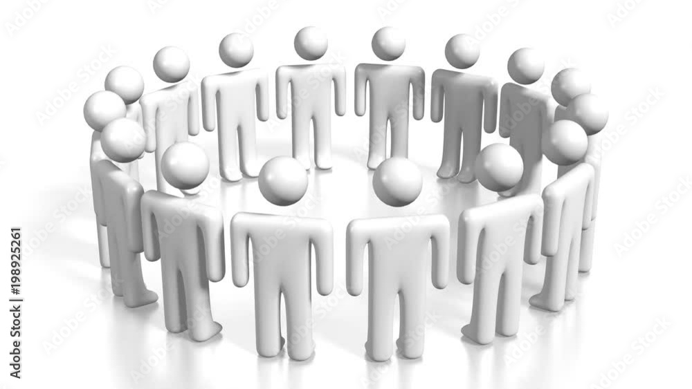 3D teamwork concept 3D teamwork concept