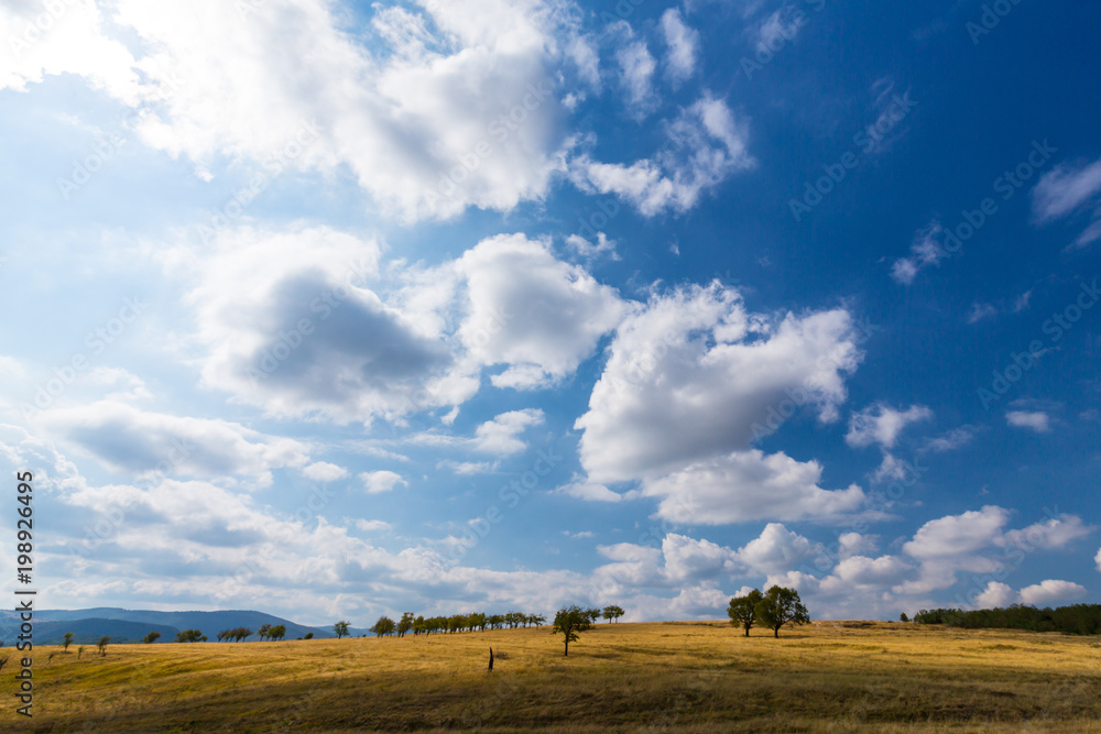 Pastoral scenery in autumn, in a remote rural area in Eastern Europe Pastoral scenery in autumn, in a remote rural area in Eastern Europe