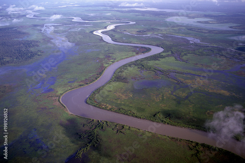 Northern Territory, Australia. The Mary river during the annual wet season.