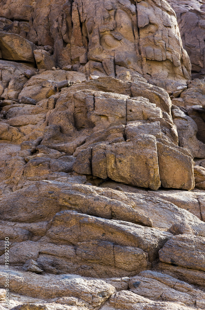 The texture of the weathered rock on the Sinai Peninsula The texture of the weathered rock on the Sinai Peninsula