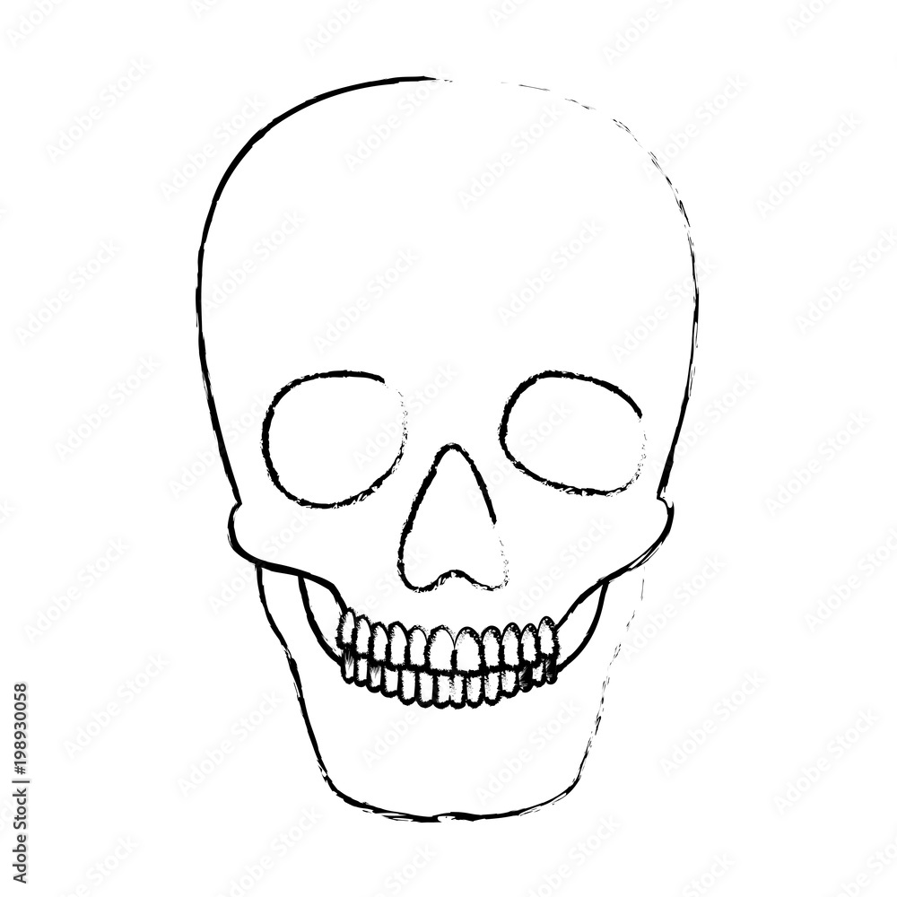 skull head skeleton icon