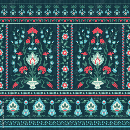 Ornate floral pattern in oriental style
