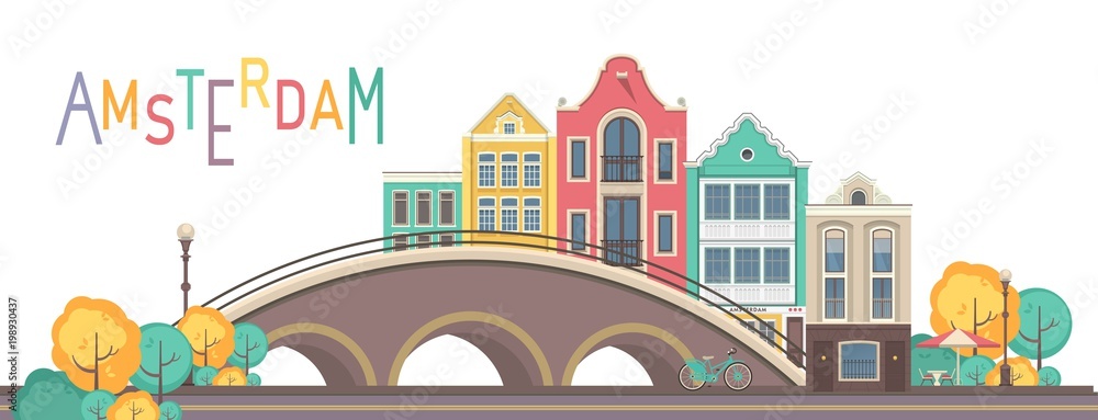 vector city amsterdam