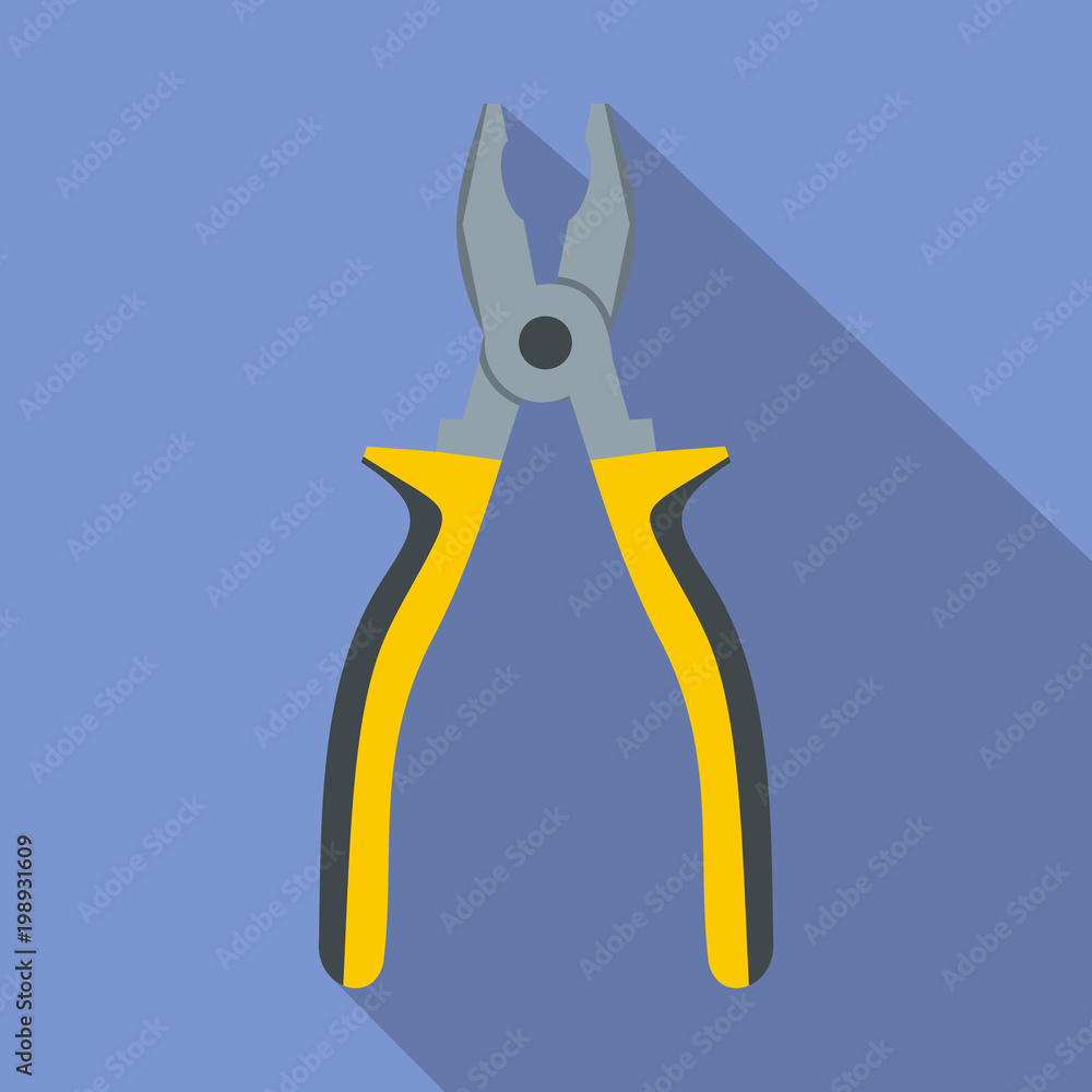 Pliers icon. Flat illustration of pliers vector icon for web Pliers icon. Flat illustration of pliers vector icon for web