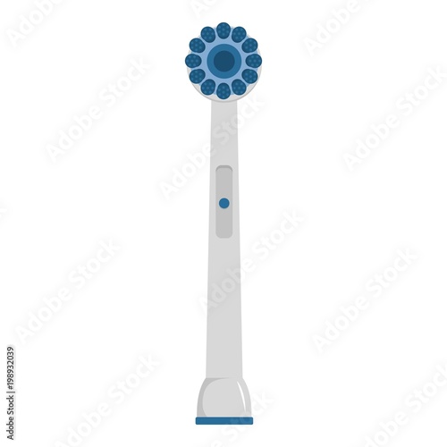 Electric toothbrush icon. Flat illustration of electric toothbrush vector icon for web