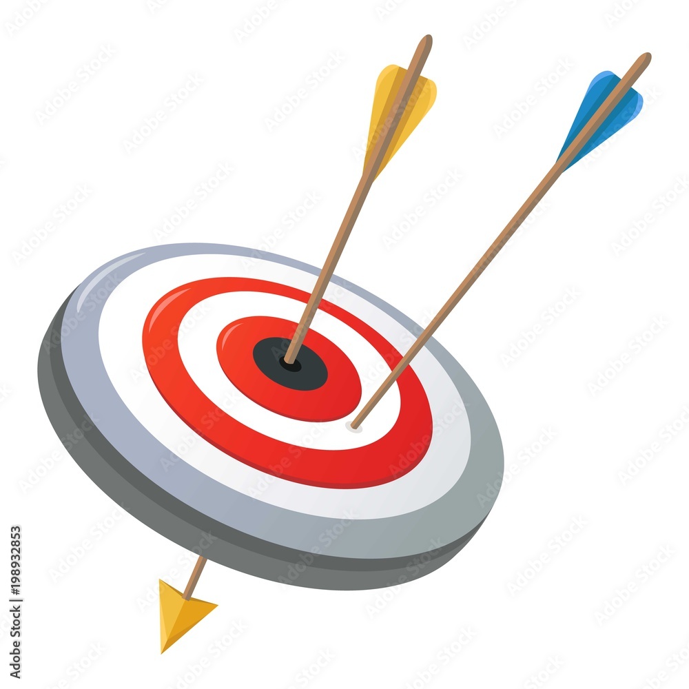 Target icon. Cartoon illustration of target vector icon for web Target icon. Cartoon illustration of target vector icon for web