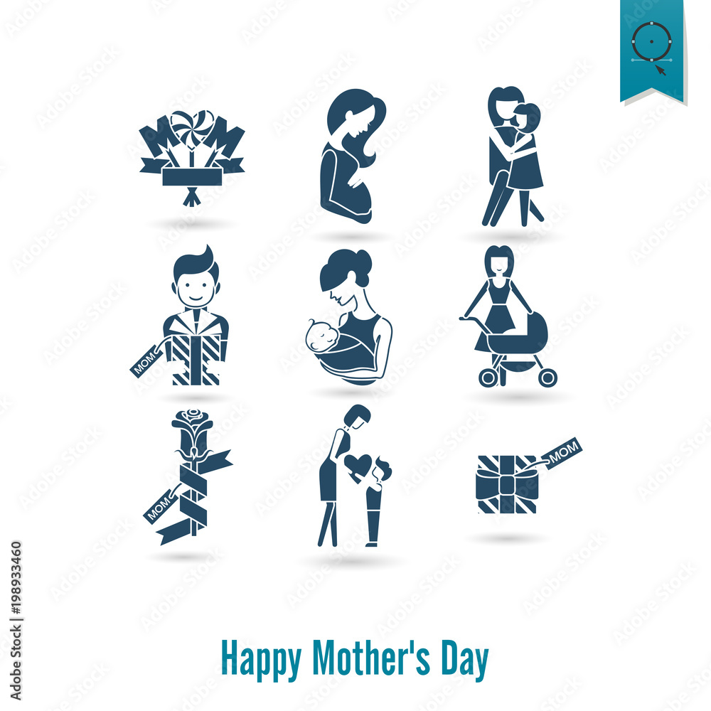 Happy Mothers Day Icons Happy Mothers Day Icons