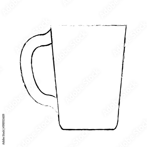 chocolate mug isolated icon