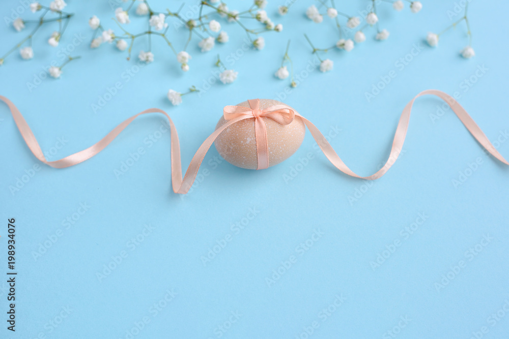 Easter blue background with empty space for text Easter blue background with empty space for text