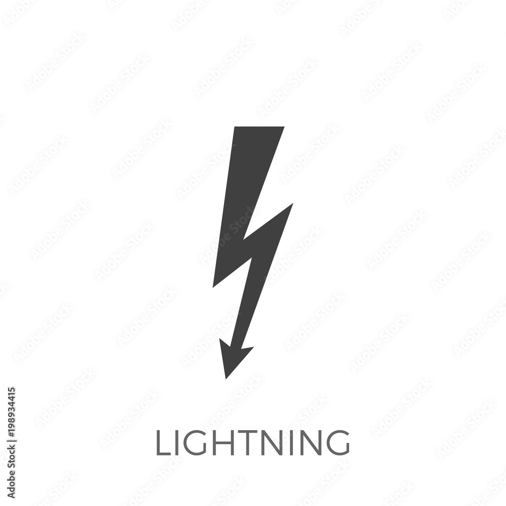 Lightning Vector Icon Lightning Vector Icon
