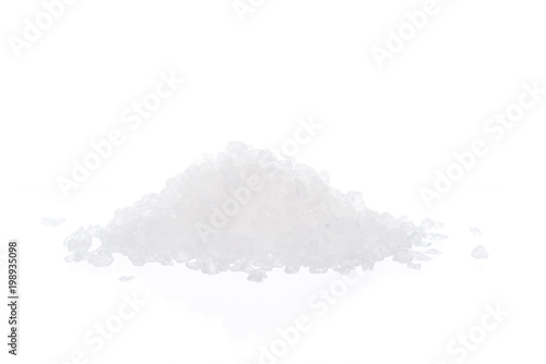 White rock sugar isolated on white