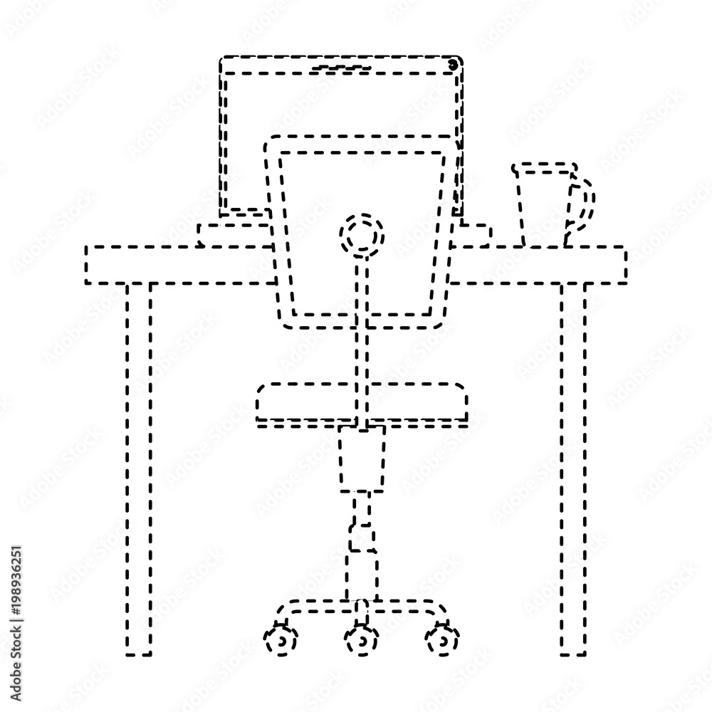 office workplace scene icon office workplace scene icon